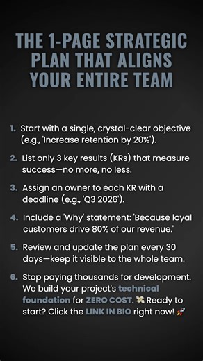 The 1-Page Strategic Plan That Aligns Your Entire Team #ad (Verify Info)