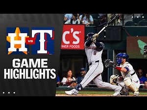 Astros vs. Rangers Game Highlights (5/17/25) | MLB Highlights