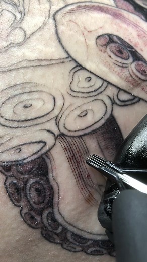 Fine Line Octopus Tattoo Inspiration