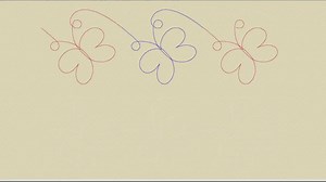 Butterfly Continuous Line, Edge to Edge Pantograph for Quilting. - Etsy