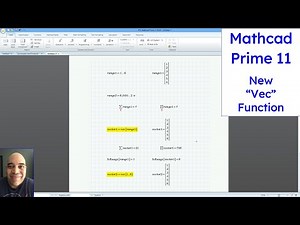 Mathcad Prime 11 - New Vec Function