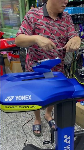 Stringing Yonex Nanoflare Nextage Racket @anugerahsports with Precision 3.0