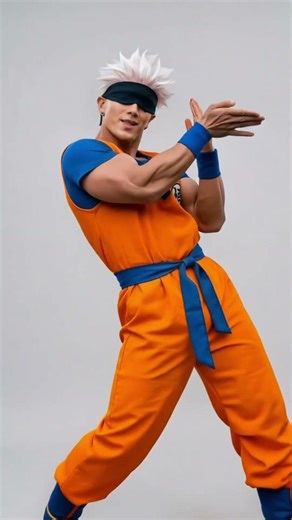 NO BATIDÃO Douyin Dance Trend 🔥 | Gojo x Goku Cosplay Mashup #shorts