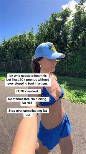 Stop making weight loss hard on yourself. Walking fixing your diet is legit all u need