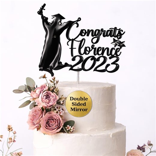 Personalised Graduation Cake Topper 2026 Custom Congrats Graduation Hat Student Class of 2026 Multicolour Acrylic Cake Decoration - Etsy