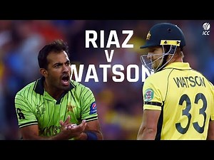 Wahab Riaz's fiery spell against Shane Watson | CWC 2015