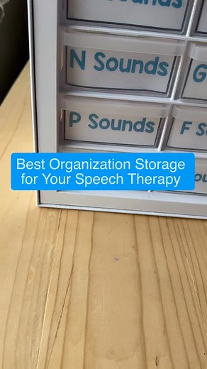 Lovely organizer drawer storage box for your articulation and phonology flashcards! Comment “storage” to get the link to this organizer for your speech room! You can store your speech therapy flashcards, mini trinkets, or office supplies, like highlighters, glue sticks, pens, post-its, etc. What would you store in this organizer storage box? I love that the drawers are deep and pretty wide so you can hold more than you think! #schoolslp #schoolbasedslp #speechies #speechtherapy | Thedabblingspee