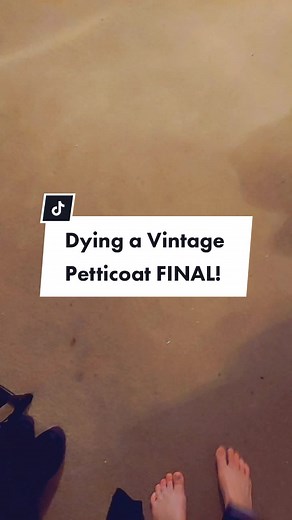 I hope the next one is just as fun! #theend #final #end #vintage #petticoat #dye #blueberries #tea #butterfly #pea #flowers