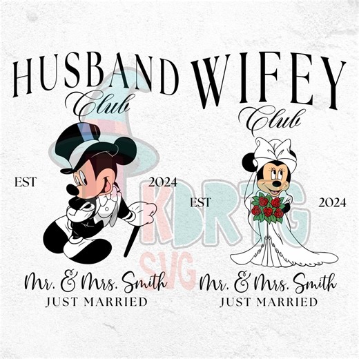 Mickey Minnie Wedding PNG: Custom Bride Groom Design (digital Download) - Etsy