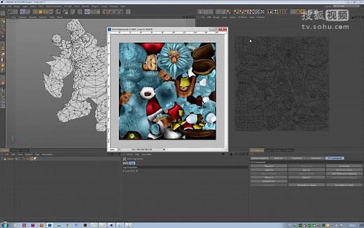 Cinema 4D - UV Map展开uv