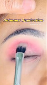 Shimmer Application ✅ #viralreels #viralreelsfb #sonamakeoverbypooja #reelsfb #EyeMakeup #fblifestyle | Sona Makeover By Pooja