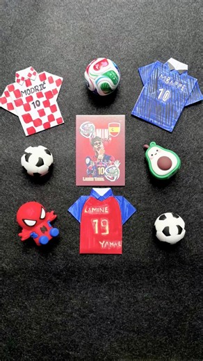 DIY LAMINE Yamal Jersey Craft 👩‍🎨⚽️🏆 #trending #lamineyamal #goat #fifa