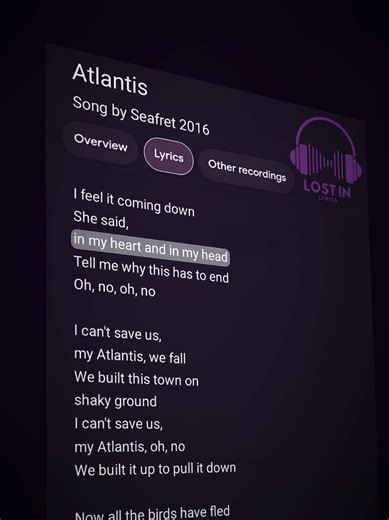 Atlantis Seafret Lyrics — Full Song Lyrics & Meaning