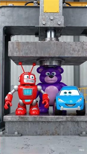 Toys crushing cartoon #cartoon #satisfying #3danimation #crush