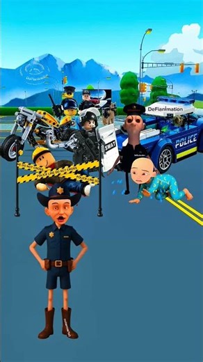 Roblox Terjatuh dari motor.. #cartoon #funny #animation #upinipin