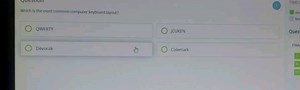 Which is the most common computer keyboard layout?QWERTYDvor... | Filo