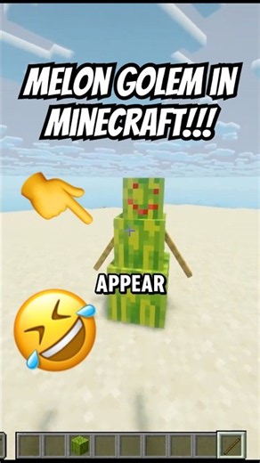 Melon Golem In Minecraft #minecraft #shorts