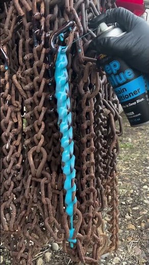 the process of removing rust from the chain #shortvideo