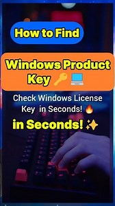 How to Find Your Windows Product Key in Seconds! 🔑💻 #pctips #pcsolution #techtips #windows
