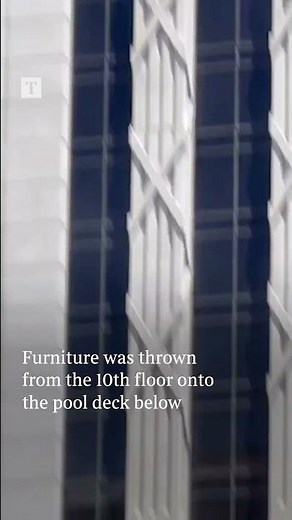 'Armed man' throws TV out of Las Vegas hotel window in hostage situation