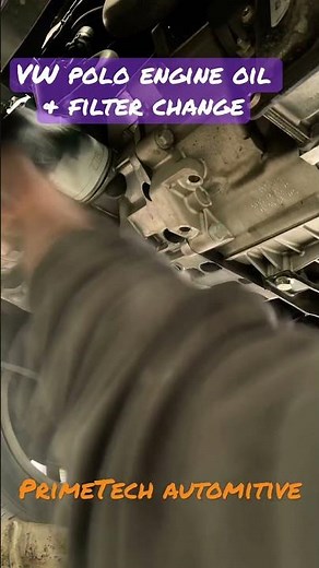 VW polo how to change engine oil and filter #oil and filter change ‪@PrimeTechauto‬