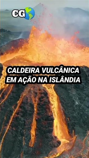 ERUPTION! Volcanic caldera in Iceland erupts.
