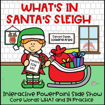 What's in Santa's Sleigh | Interactive PowerPoint Slide Show | Christmas