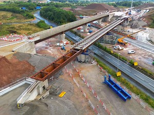 Watch: HS2 engineers complete Delta Junction viaduct in two minutes in the West Midlands