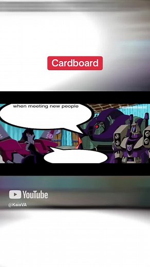 Transformers Animated Voiceover in Cardboard Style