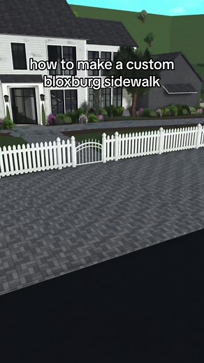 Custom Bloxburg Sidewalk Tutorial! Easy Steps to Personalize Your Walkway!