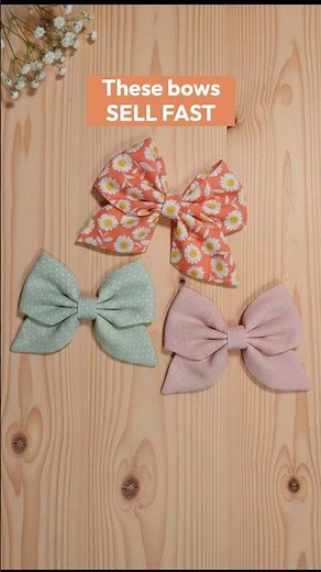 Double Layer Hair Bow Clips Tutorial | Sewing Hair Bows Easy