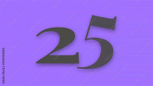 Colorful digital countdown timer featuring retro scanlines and bold black digits on purple