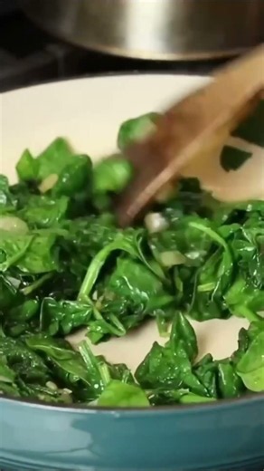Spinach with Feta & Eggs