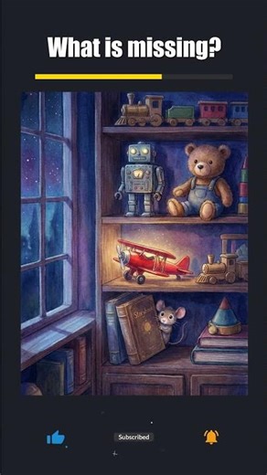 Memory Test 🧠 What is Missing?#3🐻🌙