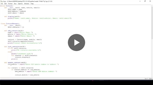 #120dayschallenge #120dayschallenge #51day #python #oop #projects #learningjourney #fullstackdevelopment #coding | Lakshmi Sravani Gorantla