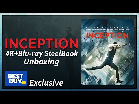 Inception Best Buy Exclusive 4K+2D Blu-ray SteelBook Unboxing
