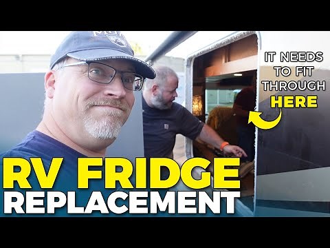 BROKEN RV FRIDGE - Replacing a Residential Fridge in a Motorhome