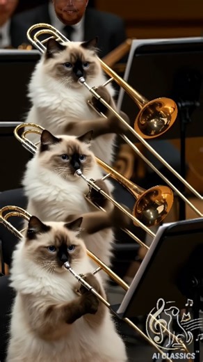 Maged M on Instagram: "William Tell Overture (Intro) | Lone Ranger Theme - Cat Orchestra Talented Ragdoll cats tackle Rossini's legendary William Tell Overture finale. They've clawed their way into classical music greatness. Share with your fellow animal/classical music lovers. #williamtelloverture #rossini #funnycat #cats #classicalmusic #catlover"