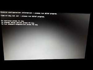 invalid configuration information please run setup program dell - easy way to solve the problem 2024