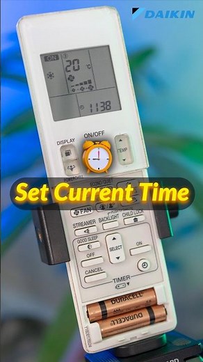 Daikin AC Remote Control Guide ❄ How to set Current Time ❄ #shorts #remotecontrol #airconditioner