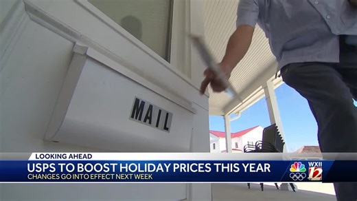 U.S. Postal Service announces temporary price change for 2025 holiday season