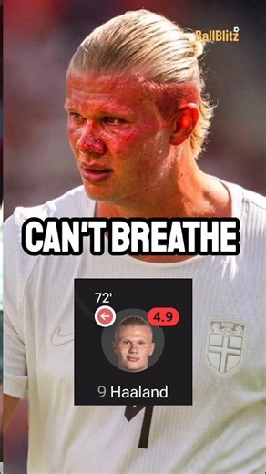 Haaland played his worst game in 7 years because of the heat.🥵😳 (Meanwhile Ronaldo is finished💔)