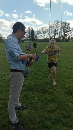 The students really earned their drink after a 3km run #fyp #foryou #teacher #teachersoftiktok