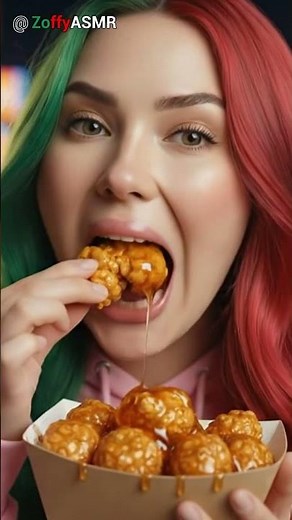 🍯 Honey Glazed Popcorn Chicken | Mini Crunch ASMR 🍗✨