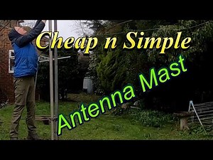 My simple and cheap Antenna Mast and antenna installation for HF