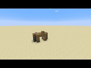 How to build a flush 2x2 piston door in Minecraft Java Edition Easy