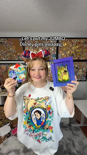 Had a few jumbo Disney pins to put away into my princess collections! 👑 Little mermaid, Princess and the Frog & Snow White 🫶✨ @Disney Parks #disneypins #disneyprincesses #pincollection | Pincessshannon
