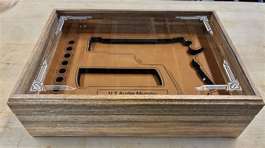 Handmade Colt 1911 Display Case – Walnut or Rosewood, Engraved Plaque - Etsy