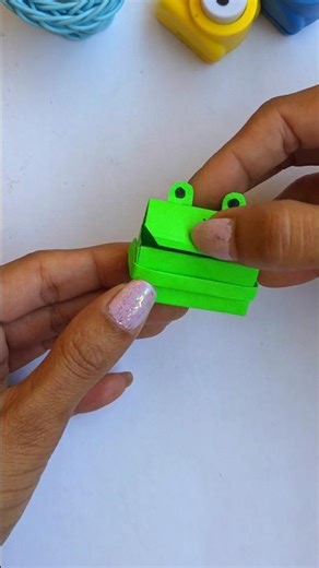 origami mini frog box | Origami Paper box Frog | origami box