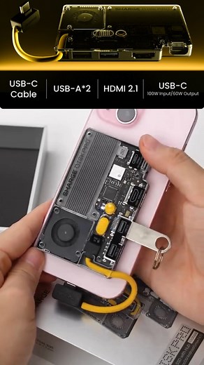 4K views · 302 reactions | 你的隨身高速資料艙！SHARGE Disk Pro SD003：10Gbps 高速、最高 4TB、4埠集線＋HDMI 2.1、100W 入/80W 出，一機搞掂傳輸、充電、投影。 信用卡大小、鋁合金外殼＋主動散熱，長時間傳檔一樣穩 https://bit.ly/3JmPmDh | productpro.com.hk | Facebook